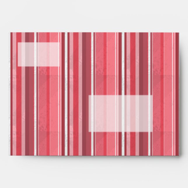 Candy Pink Stripes Envelope (Front)