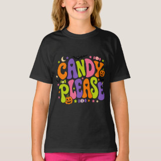 Candy Please Cute Retro Kawaii Kids T-Shirt