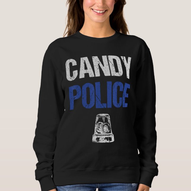 Candy Police Funny Halloween Tee For Kids Boys Men (Front)