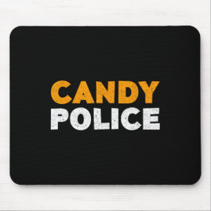 Candy Police Halloween Shirt Mouse Pad