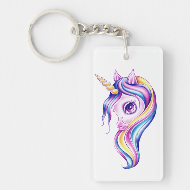 Candy Pop Unicorn Key Ring (Front)