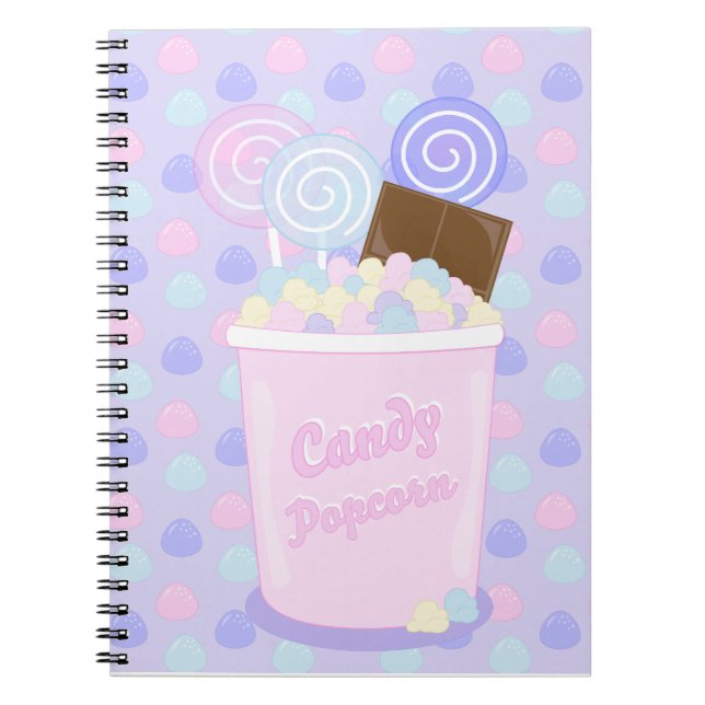 Candy Popcorn Planner Notebook (Front)