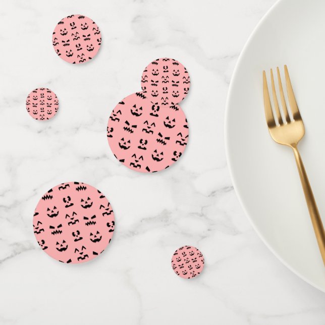 Candy Pumpkin Faces Confetti (Group)