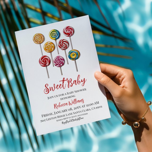 Candy Ready to Pop Sweet Baby Shower Invitation (Creator Uploaded)