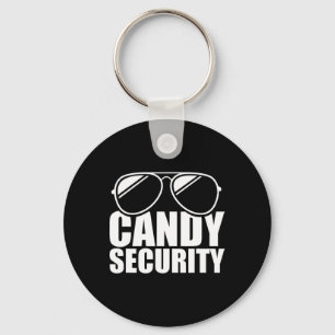 Candy Security Funny Easy Halloween Costume Adult Key Ring