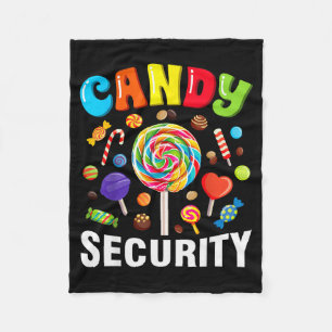 Candy Security Funny Halloween Costume  Fleece Blanket