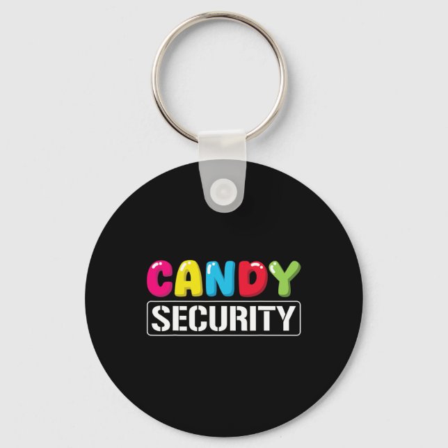 Candy Security Funny Halloween Costume Kids Boys G Key Ring (Front)