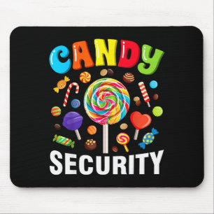 Candy Security Funny Halloween Costume  Mouse Pad