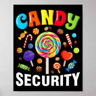 Candy Security Funny Halloween Costume  Poster