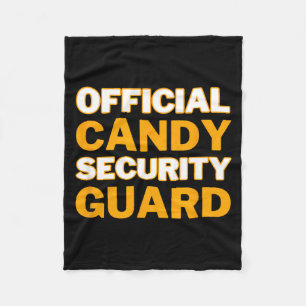 Candy Security Guard Funny Halloween Costume Fleece Blanket