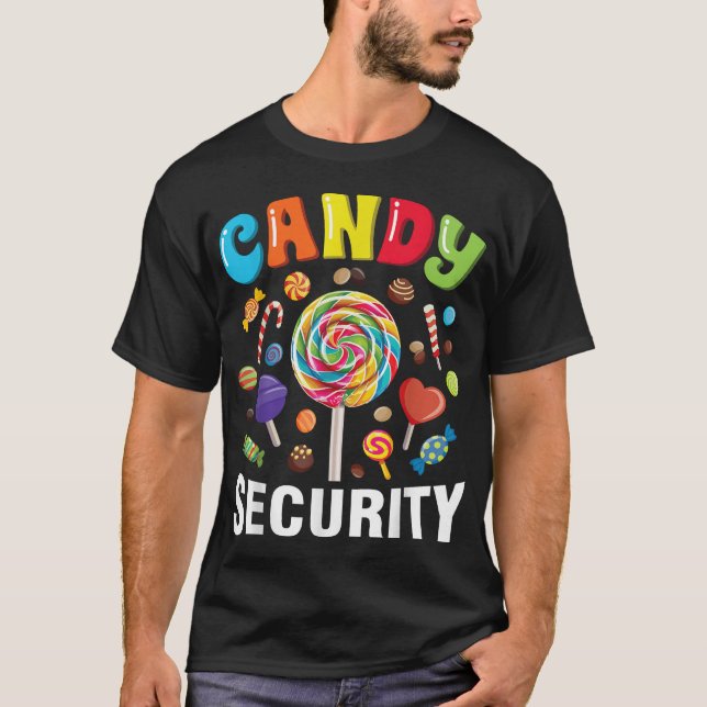  Candy Security Halloween Costume T-Shirt (Front)