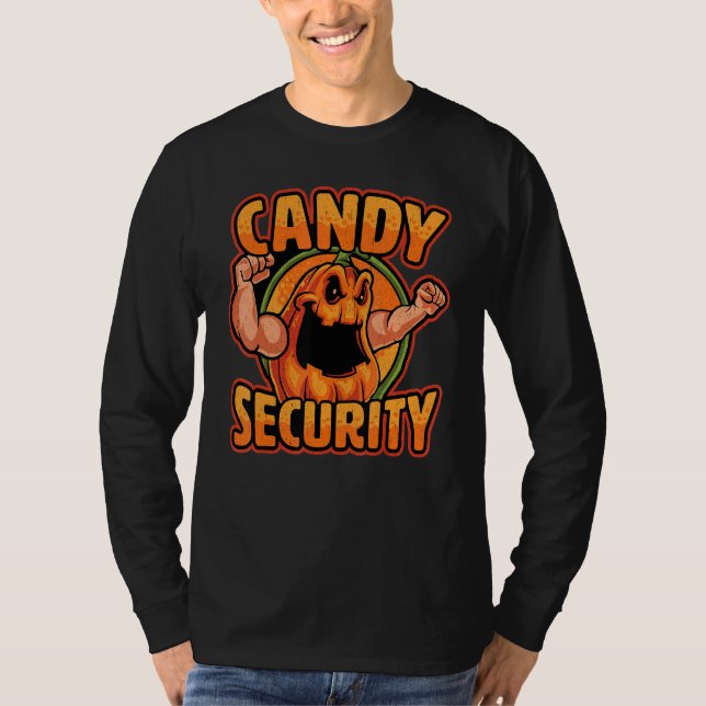 Candy Security Mum Dad Parent Halloween 2 T-Shirt (Front)