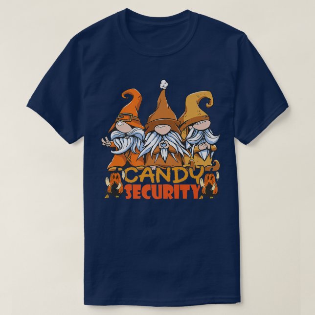 Candy Security Pumpkin Cat Helloween 83 T-Shirt (Design Front)