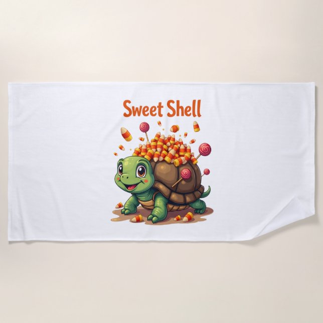 Candy Shell Turtle Beach Towel (Front)