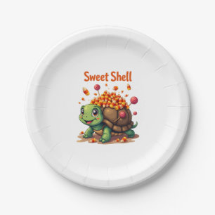 Candy Shell Turtle Paper Plate