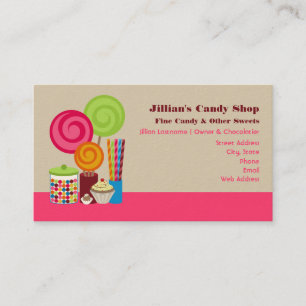 Candy Shop Business Cards