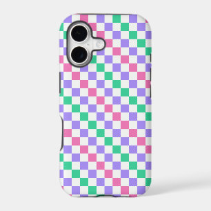 Candy shop diagonal checkerboard pattern