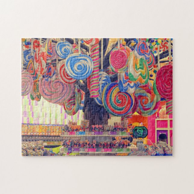 Candy Shop Lollipop Tree Sweets Jigsaw Puzzle (Horizontal)