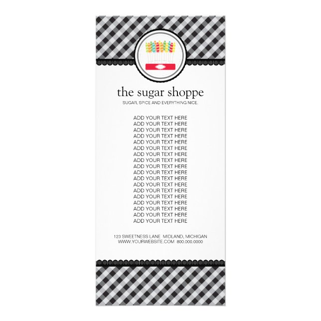 Candy Shop Product Rack Cards (Front)