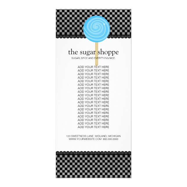 Candy Shop Product Rack Cards (Front)