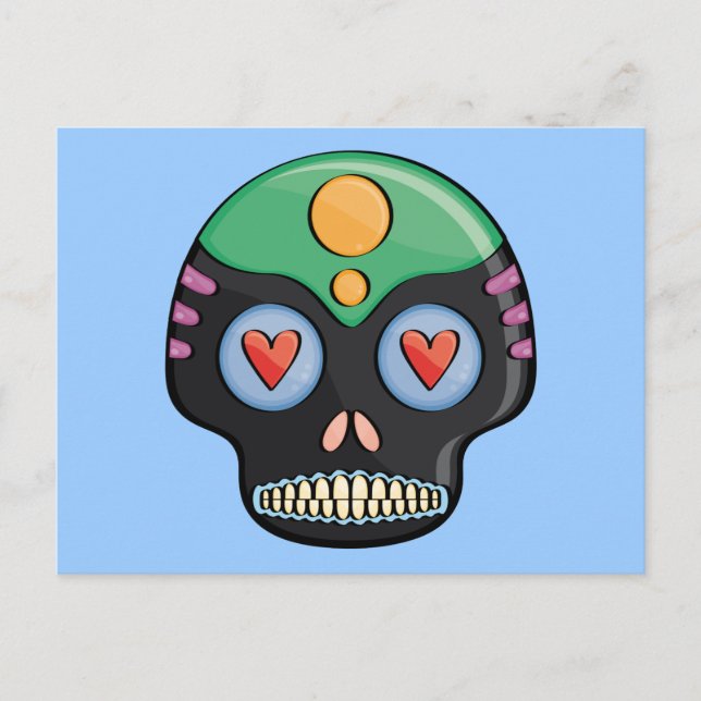Candy Skull Postcard (Front)