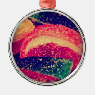 Candy Slices Food Photography by Angelandspot Metal Ornament