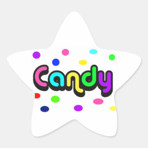 Candy-star sticker