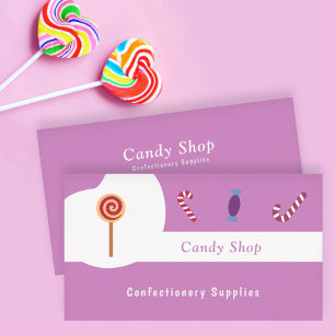 Candy Store, Confectionery Supplies Business Card
