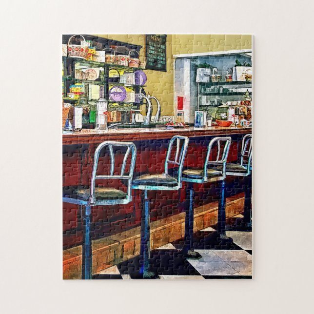 Candy Store With Soda Fountain Jigsaw Puzzle (Vertical)