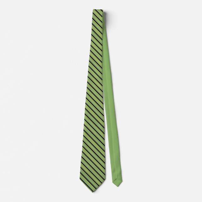 Candy Stripe Green- - Customised Tie (Front)