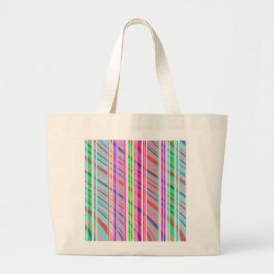 Candy Stripe Large Tote Bag
