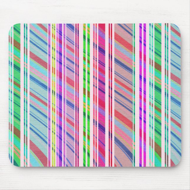 Candy Stripe Mouse Pad (Front)