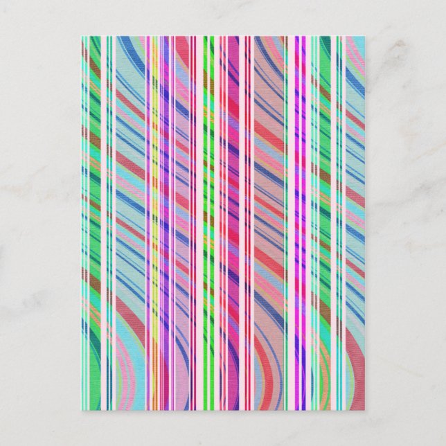 Candy Stripe Postcard (Front)