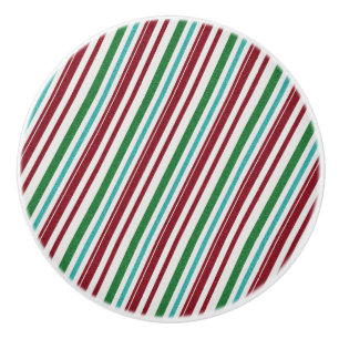 Candy Stripes Glitter Ceramic Knob