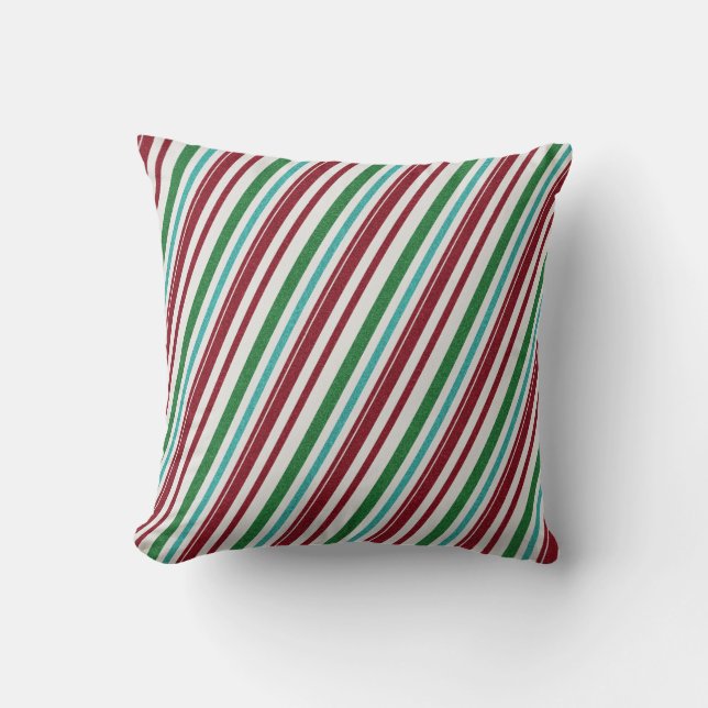 Candy Stripes Glitter Cushion (Front)