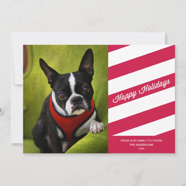 CANDY STRIPES | HOLIDAY PHOTO CARD (Front)