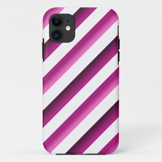 Candy Stripes Purple&Pink iPhone 5/5S Case (Back)