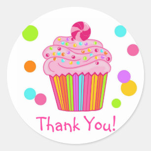 Candy Surprise Cupcake Stickers