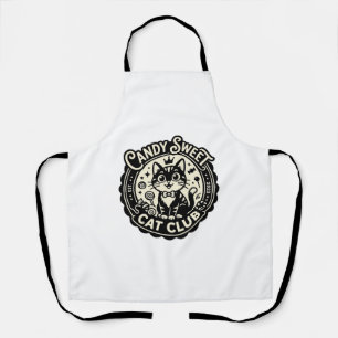 Candy Sweet Cat Funny Cat Graphic - Candy Sweet Ca Apron
