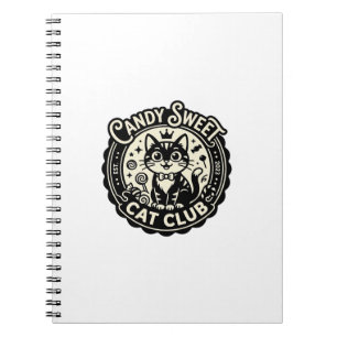 Candy Sweet Cat Funny Cat Graphic - Candy Sweet Ca Notebook