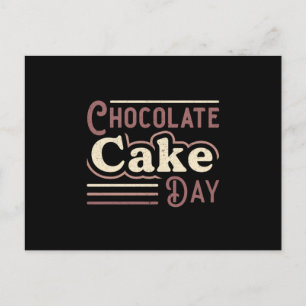Candy Sweet Chocolate Cake Day Cocoa Gift Idea Postcard