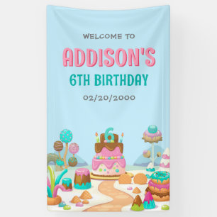 Candy Sweet Girl's Candyland Birthday Banner