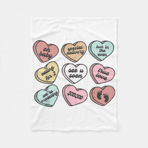Candy Sweet Heart Love Valentines Day Shirt Women Fleece Blanket