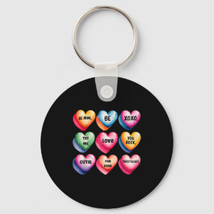 Candy Sweet Heart Valentines Day Design For Women Key Ring