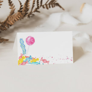 Candy Sweet Shop Buffet Food Label