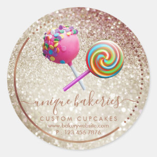 Candy Sweet Sugar Pastry shop Classic Round Sticker