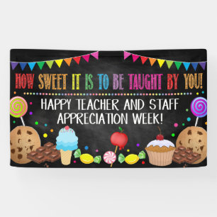 Candy Sweet Theme Teacher Appreciation Week Banner