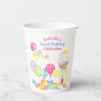 Candy Sweet Treats Personalised Birthday    Paper Cups