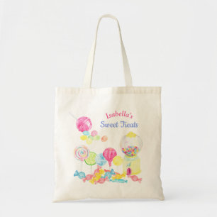 Candy Sweet Treats Personalised Birthday  Tote Bag