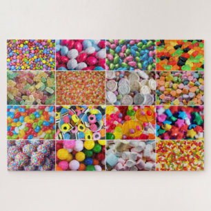 Candy Sweets Collage Jigsaw Puzzle